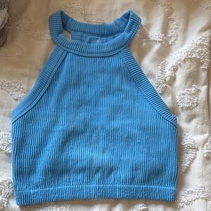 Aerie Vibrant Blue Ribbed Top